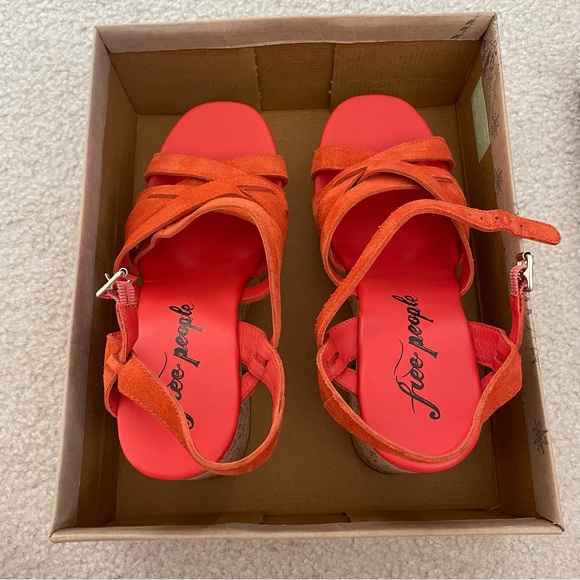 NWT Free People Lisbon MJ Platform Sandals Sunstar - Picture 7 of 12